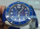 Copy Rolex GMT-Master II Blue Dial Blue Ceramic Bezel Rubber Band Watch (1)_th.jpg